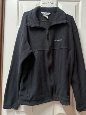 Columbia Black Fleece Jacket with Branded Neck Tag